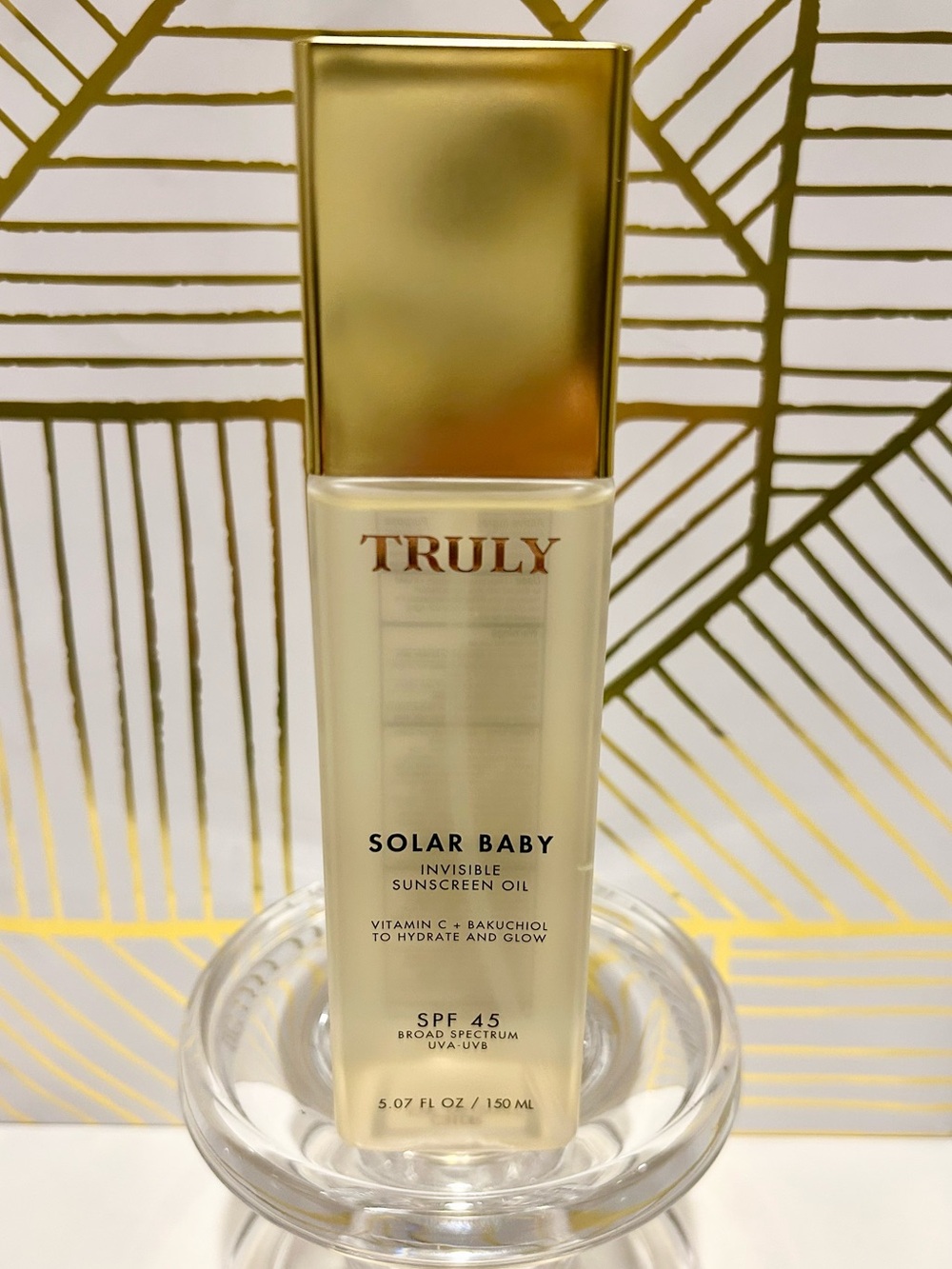 Truly Solar Baby SPF 45 Invisible Sunscreen Oil – 5.07 oz – New